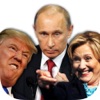 Trumpf Putin Clinton-3 in 1 imessage Textaufkleber