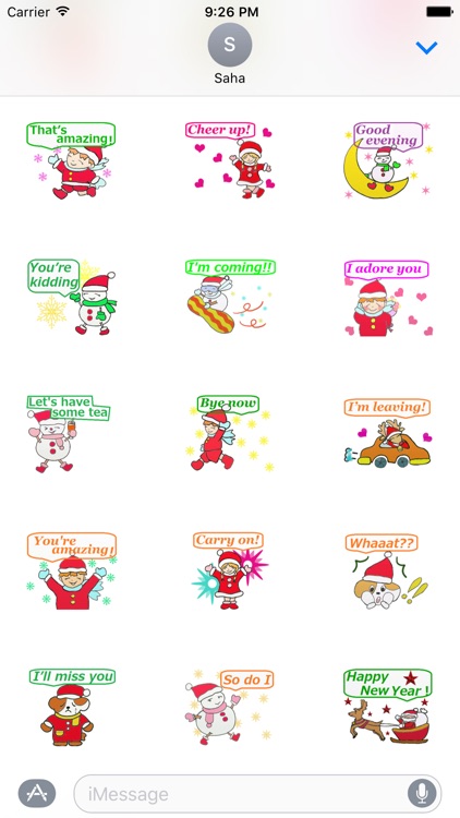 Happy Christmas & New Year for iMessage