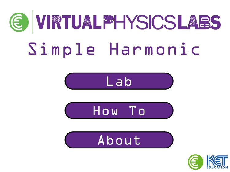 KET Virtual Physics Labs - Simple Harmonic Motion