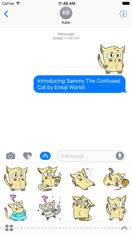 Emoji World: Sammy The Confused Cat