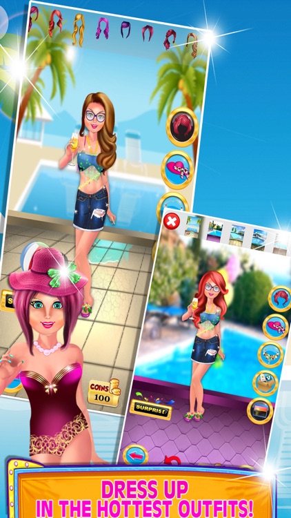 Crazy Pool Party Make-over Girl-s Swimming Costume