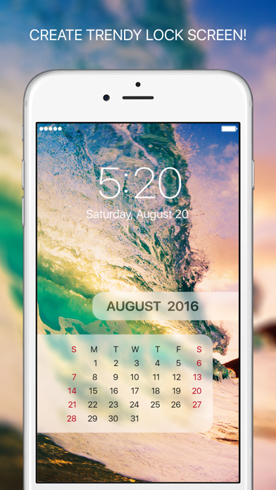 Lucky Locky - Themes for iOS 7 LockScreen and HomeScreen Custom color HD wallpapers Design for your iPhone background Screenshot 1