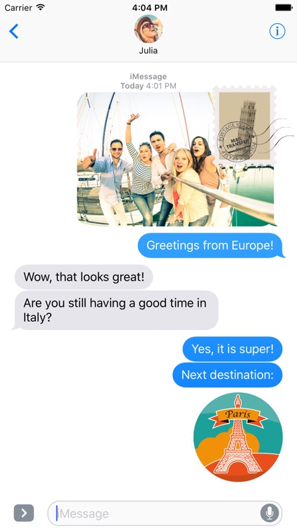 Travel Stickers – Holiday Greetings for iMessage