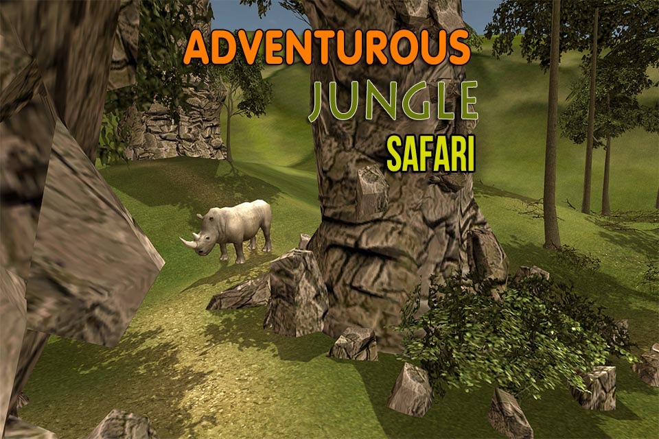 Wild Rhino Hunter Simulator – Hunt down animals in this jungle shooting simulation game screenshot 4