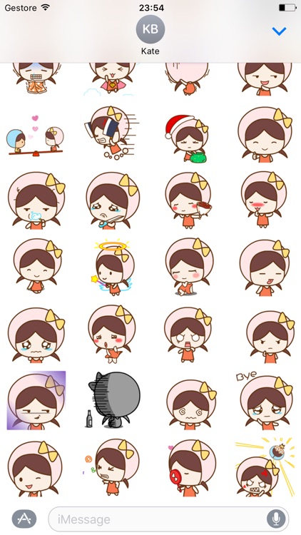 Little Girl - Animated Stickers And Emoticons screenshot-3