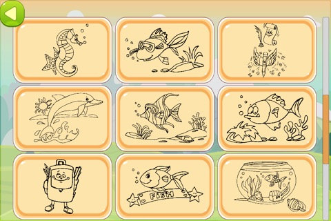 Drawing Book Free - Fish Coloring screenshot 4