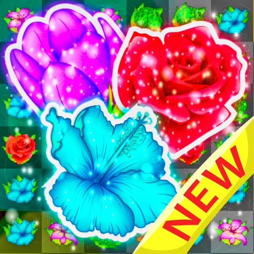 Blossom blast garden -New flower saga puzzles game Icon