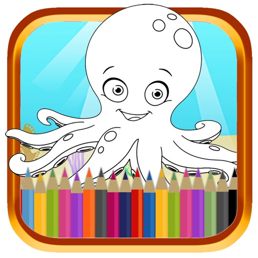 Kids Game Octopus Adventure Patrol Coloring Page iOS App