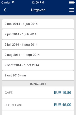 Amex Nederland screenshot 3