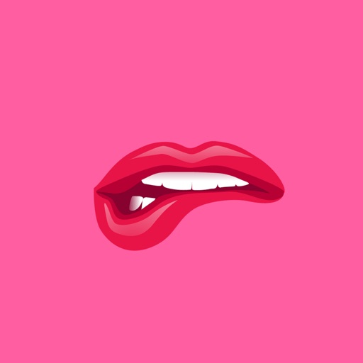 Flirty Lips Stickers Icon