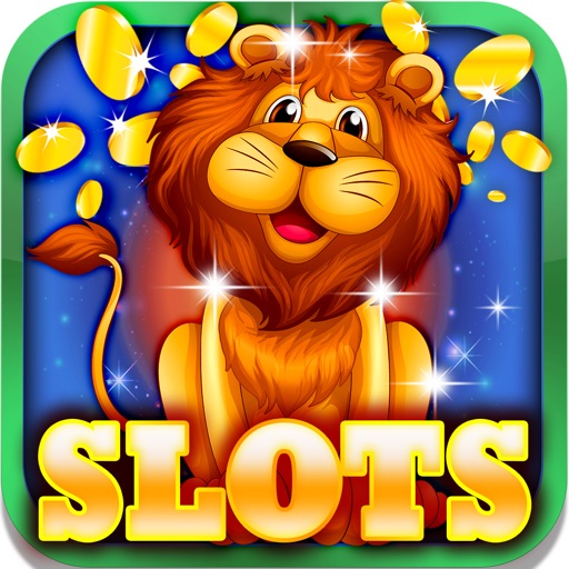 Lion Slot Machine: Bet on the big strong cat icon