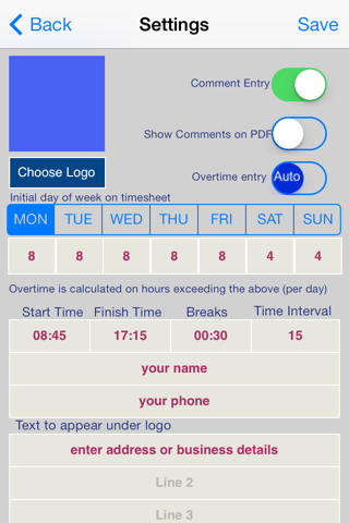 Timesheet PDF screenshot 3