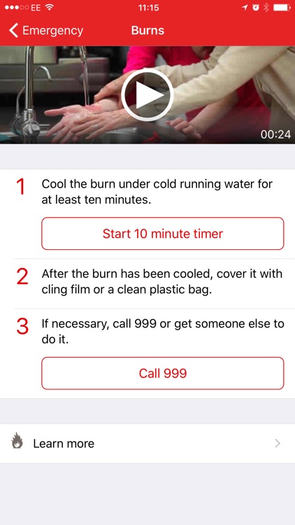First aid by British Red Cross