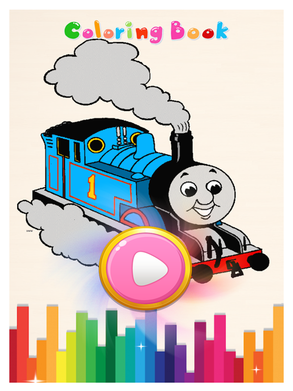 train coloring pages games cool