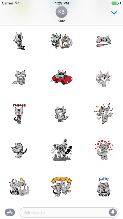 Shiloh Cat emoticon stickers