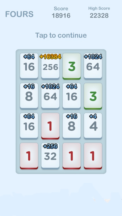 Fours - 2048 Number Puzzle Game