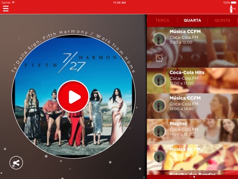 Coca-Cola FM Brasil screenshot 2