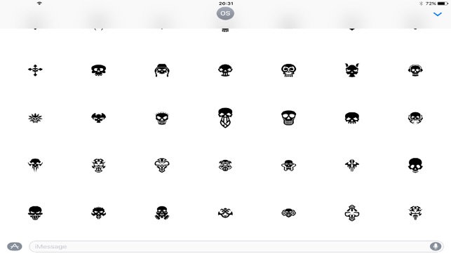 Skulls Stickers for iMessage