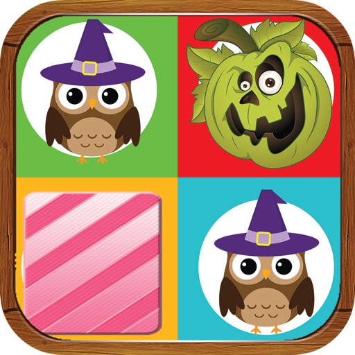Happy Halloween Match Game for Kids Icon