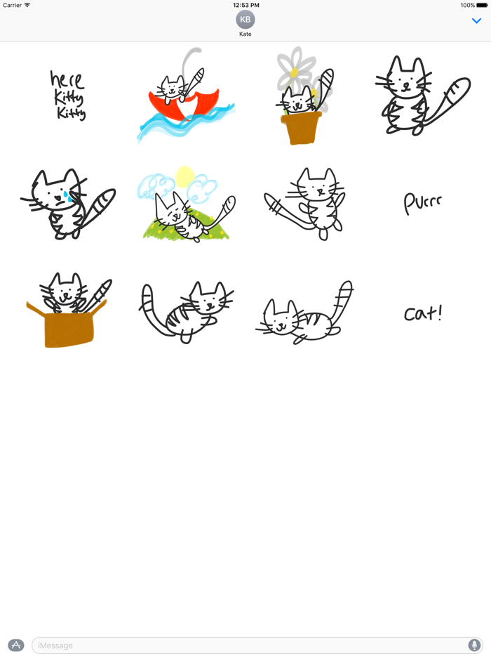 Cat stickers emoji - cute cats sticker photo