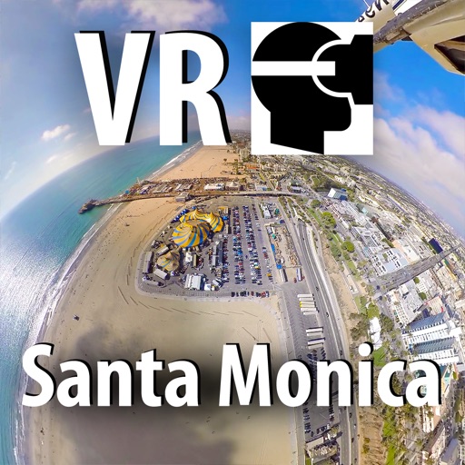 VR Santa Monica Helicopter Virtual Reality 360 Icon