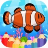 Icon Ocean Animals Coloring Book for Children HD