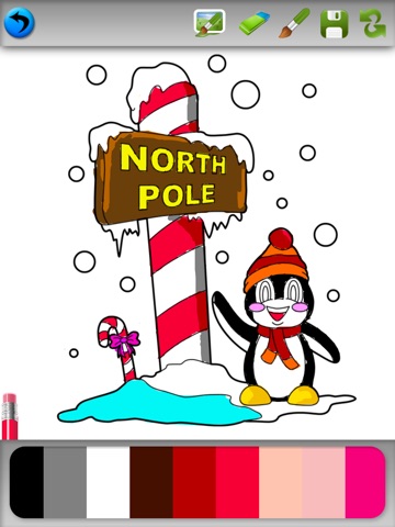 Kids Christmas Coloring Pages - Free Santa Claus and Christmas Tree Coloring Book screenshot 3