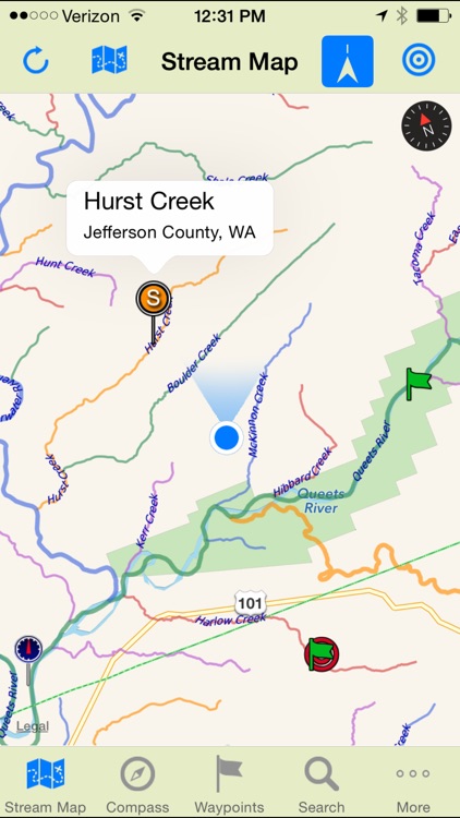 Stream Map USA - West Coast