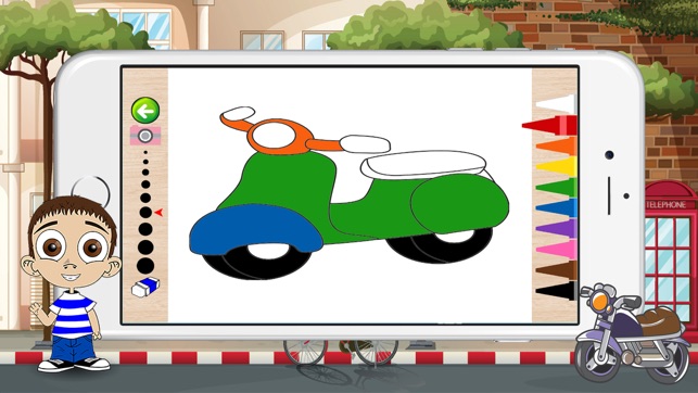 Motorcycle Coloring Book For Kids(圖3)-速報App