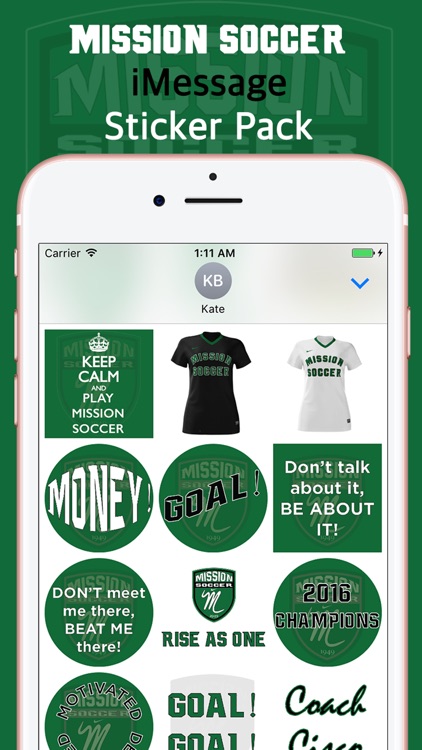 Mission Soccer Stickers