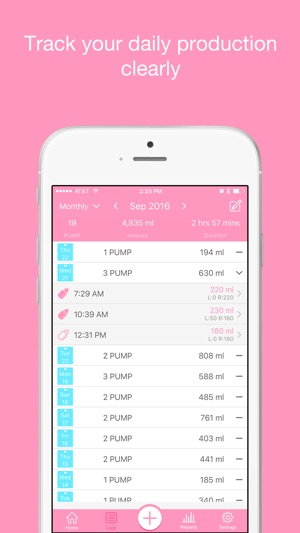 Pumping Tracker Pro - Breast Milk Pump Log for Mum(圖2)-速報App