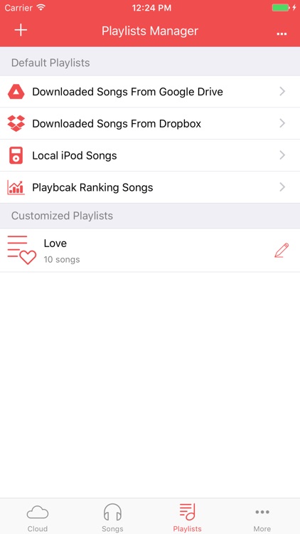 Cloud Music - Free Songs Player,Playlists Manager screenshot-4