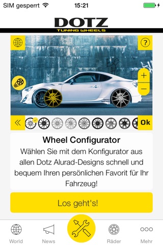 Dotz Wheels Configurator screenshot 2