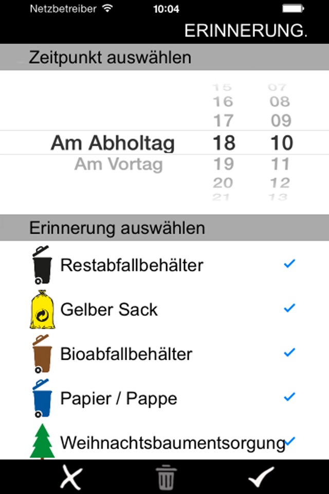 Abfall-Kalender screenshot 2