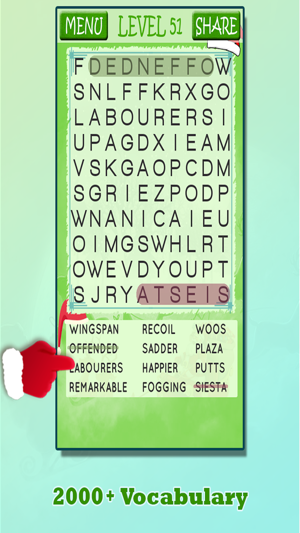 Christmas Word Search Swipe(圖5)-速報App