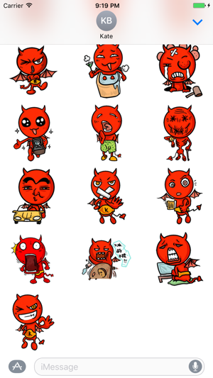 Little Devil - Cute devil stickers(圖3)-速報App