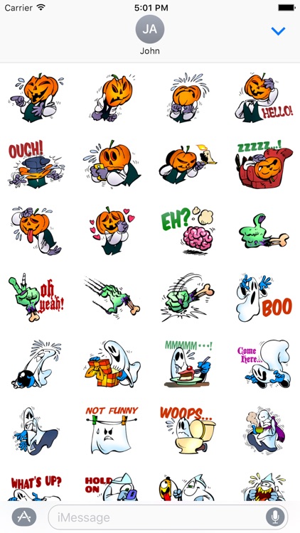 Scrummy Halloween Stickers screenshot-3