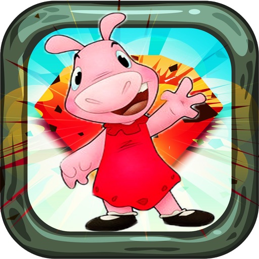 Cute Pink Piggy Icon
