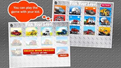 How to cancel & delete Trucks Jigsaw Puzzles: Kids Trucks Cartoon Puzzles from iphone & ipad 2