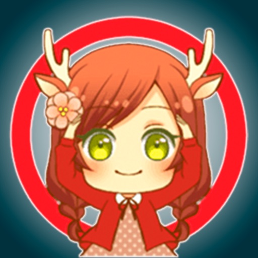 Cute Fawn Girl - Stickers for iMessage icon