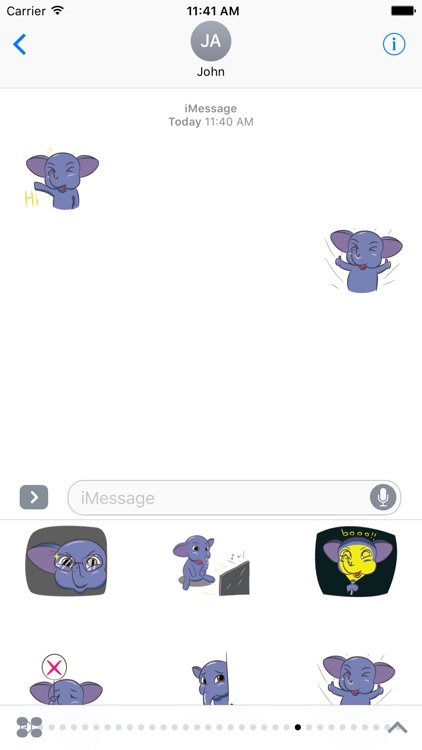 Funny Elephant Sticker screenshot-3