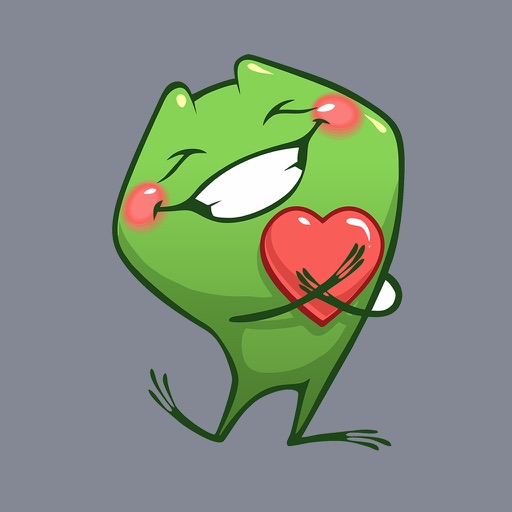 Frog Emotion Cute Sticker icon