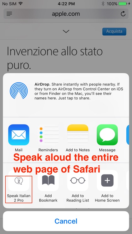 SpeakItalian 2 Pro (6 Italian Text-to-Speech) screenshot-4