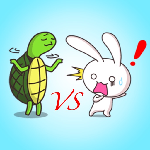 Power Bunny vs. Wise Turtle Stickers