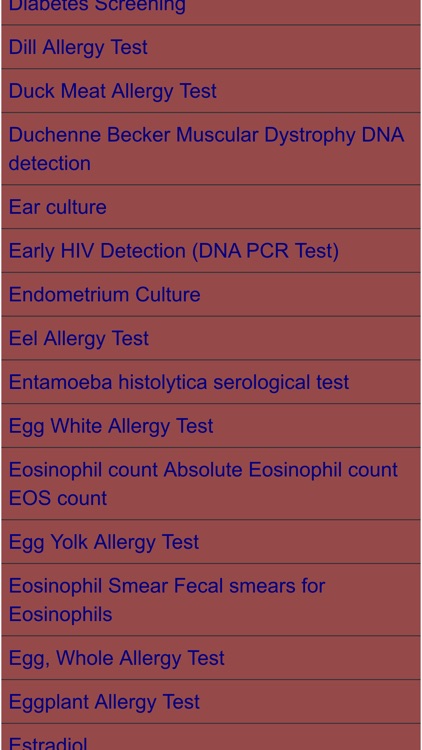 Medical test guide