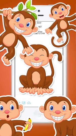 Monkey Expressions Emoticons Stickers(圖2)-速報App