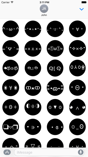 Black 2! Animated Face Emoji Stickers for iMessage(圖1)-速報App