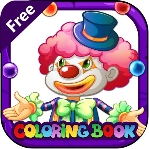 Coloring books (comedian) : Coloring Pages & Learning Games For Kids Free! Icon