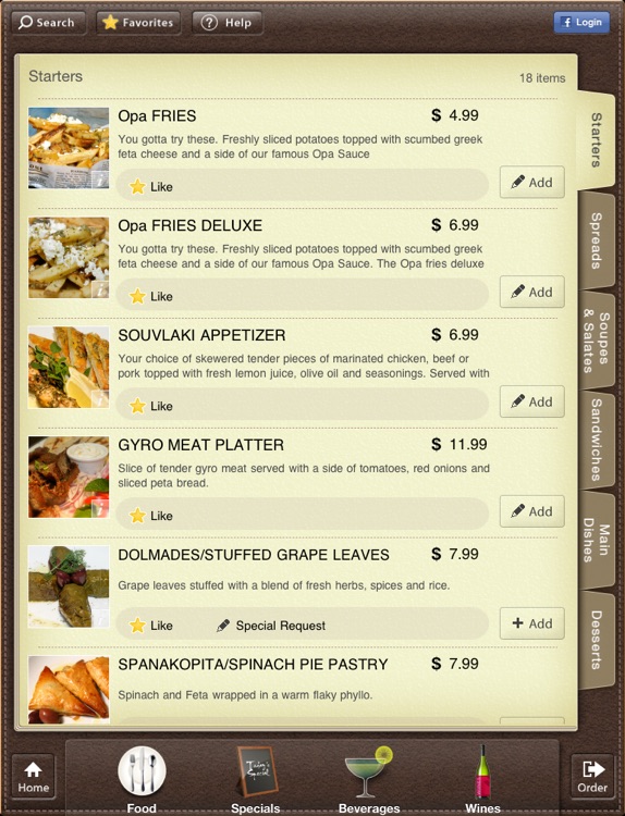 Titbit Digital Menu