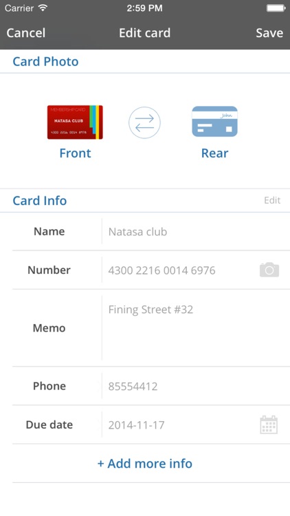 Card Mate Pro- credit cards